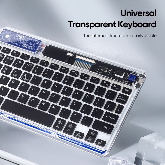 High Quality Light Weight Portable Transparent Multi-device Keyboard ...
