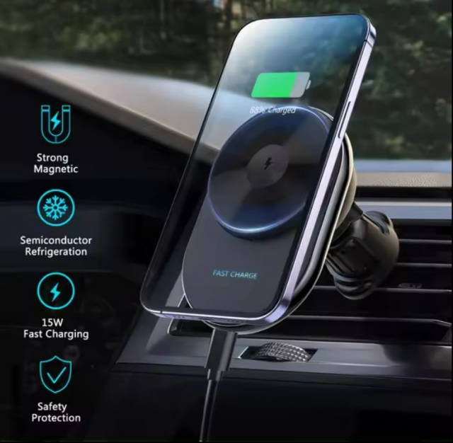 Chargeur Induction Voiture Magsafe,Compatible Avec IPhone 13/13Pro