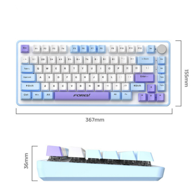 Stock Wholesale Colorful Mechanical Keyboard - Techfita
