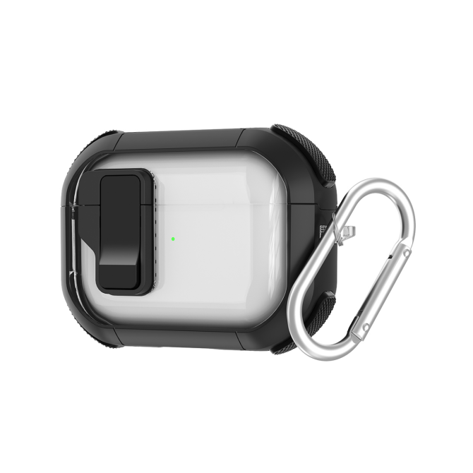 AirPod case with carabiner clip