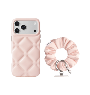 Lightweight-EVA-puffer-phone-case-pink-with-silk-scrunchie-strap.jpg